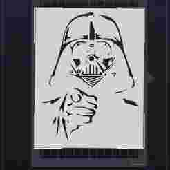 Darth Vader, stencil t-shirt