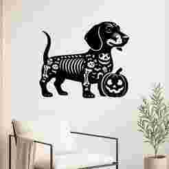 Daschund Halloween - Wall Art Onecolor