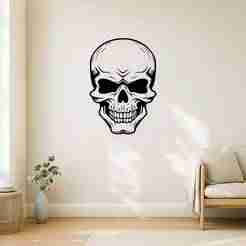 Death Skull - Wall Art Multicolor