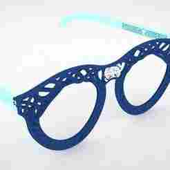 Decorative 3D Glasses Frame with Woven Pattern