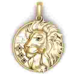 decorative lion medallion  3D printable model