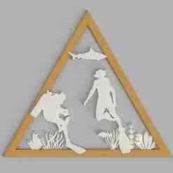 Decorative Triangle - Scuba Diving