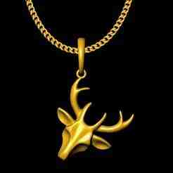 Deer pendant charm