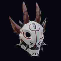 Demon Mask - COSPLAY - DIGITAL STL FILE FOR 3D-PRINTING