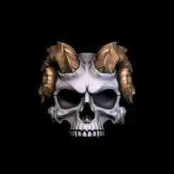 Demon skull ring