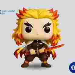Demon Slayer - Rengoku - Pixel Pop Nº001