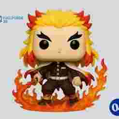 Demon Slayer - Rengoku - Pixel Pop Nº004