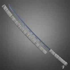 Demon Slayer Inosuke Hashibira Nichirin Katana for Cosplay