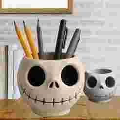 Demonic Jack Skellington Pen Holder - 3D Printable Model