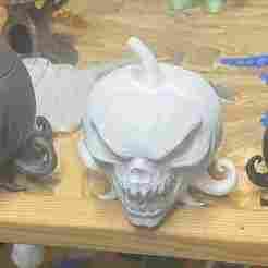 demonic pumpkin for hallowen battery led candle