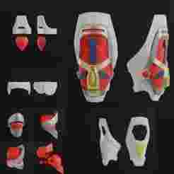 Denkou Choujin Gridman / Superhuman Samurai Syber-Squad Arms and Legs