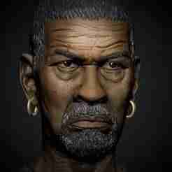 Denzel Washington bust gladiator