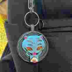 Derpy Portal Pendant | Articulated Tongue Keychain/Charm K-pop Demon Hunters