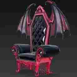 Design Figure Model Throne Throne Style Hazbin Hotel - Doll House Diorama