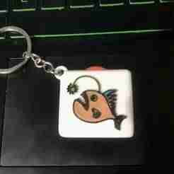 Devil fish keychain