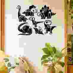 Dinosaurs Skulls - Wall Art Onecolor