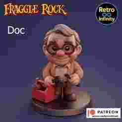 Doc - Fraggle Rock 3D figure Retro Infinity style (120mm) : vinyl collectible