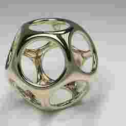 Dodecahedron Pendant Necklace