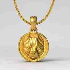 Dog Head Pendant STL 3D Model for 3D Printing – One Inch Pendant