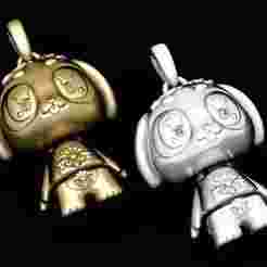 DOLL GOLD PENDANT  3d printable model