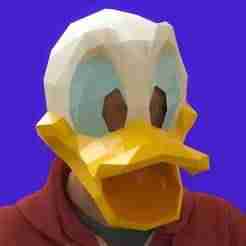 DONALD DUCK HEAD MASK