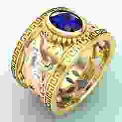 Double Mouse rings - Mouse ring - Mens ring - N406