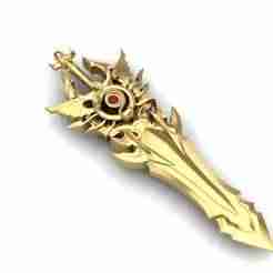 Double Swords STL - 3D Jewelry Masterpiece