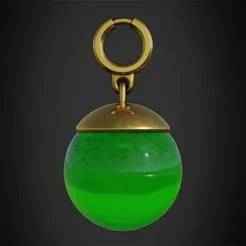Dragon Ball Supreme Kai Green Potara Earrings for Cosplay