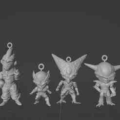 Dragon Ball Z Villains keychain/keychain pack