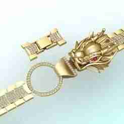 Dragon bracelet - Mens dragon bracelet - Chain bracelets - N1009