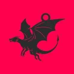 Dragon keychain pendant