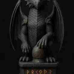 Dragon King Chess Piece - Epic Fantasy 3D Model