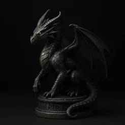 Dragon Knight Chess Piece - Epic Fantasy 3D Model