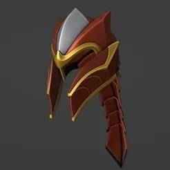 Dragon Knight Dota Helmet cosplay 3d model (stl file) for printing
