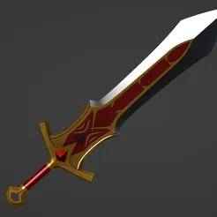 Dragon Knight Dota Sword cosplay 3d model (stl file) for printing