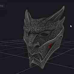 Dragon Mask, Dragon Oni Mask, Dragon Style Ninja Mask