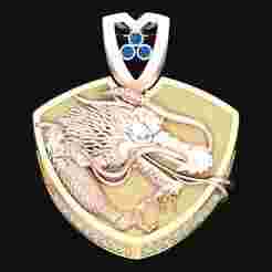 Dragon Pendant - Mens Pendant - N845