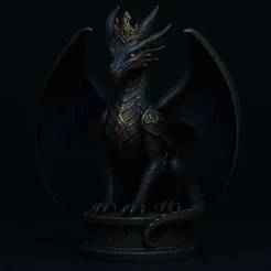 Dragon Queen Chess Piece - Epic Fantasy 3D Model