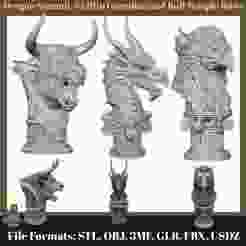 Dragon Summit, Griffin Guardian and Bull Temple Busts