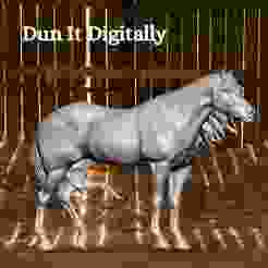 Dun it Digitally Model Horse Sculpture Reining Ranch