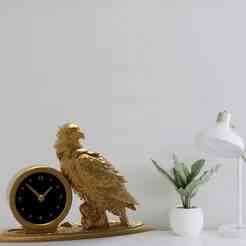 Eagle desk clock