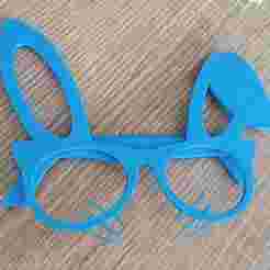 Easter bunny eye-glasses, mask