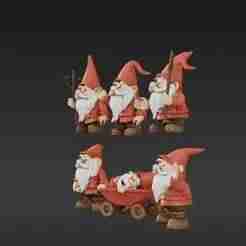 Easy Print Whimsical Garden Gnome Collection - No Supports Needed
