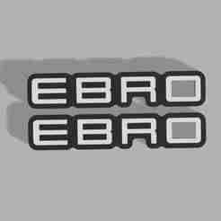 🚗 EBRO Keychain - 2 versions, Multi and NO Multi-color Necessary