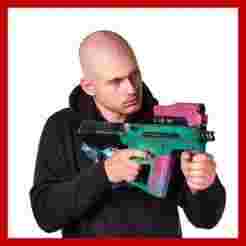 Edgerunners Rebecca’s SMG TKI-20 Cyberpunk 2077 Prop Replica Weapon Gun
