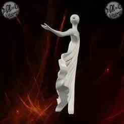 Elegant Black Marble Dancing Lady – SoliDRawinGs SG973