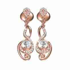 Elegant Diamond Drop Earring