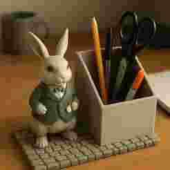 Elegant Rabbit Desk Organizer 🐇✨.