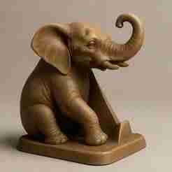 Elephant Phone Stand STL File