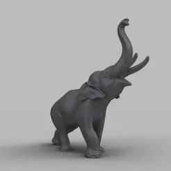 Elephant Statue 3D Model